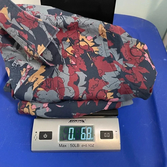 Perry Ellis Men's Abstract‎ Floral Shirt Size large - Picture 10 of 12